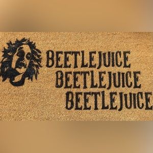 🧡👻Beetle Juice Doormat👻🧡